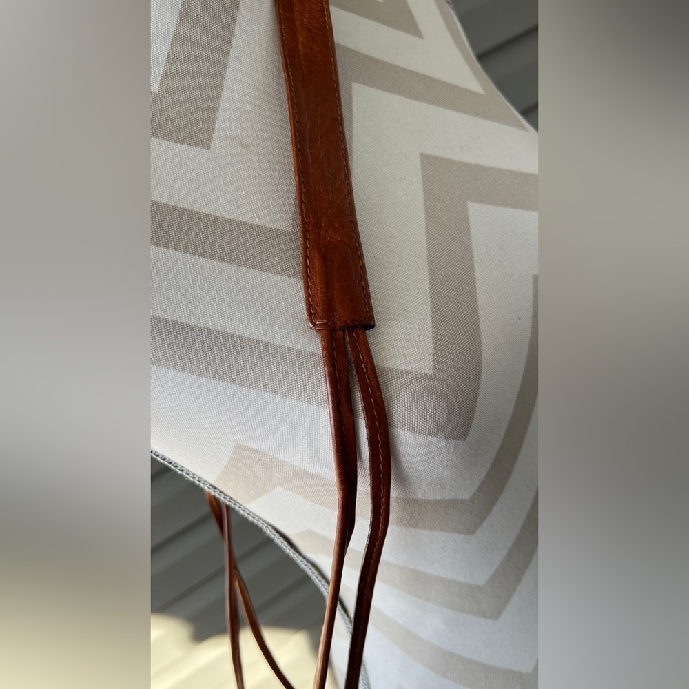Vintage Strawbridge & Clothier leather drawstring bucket bag cognac ITALY ๐ฎ๐น - Picture 14 of 14